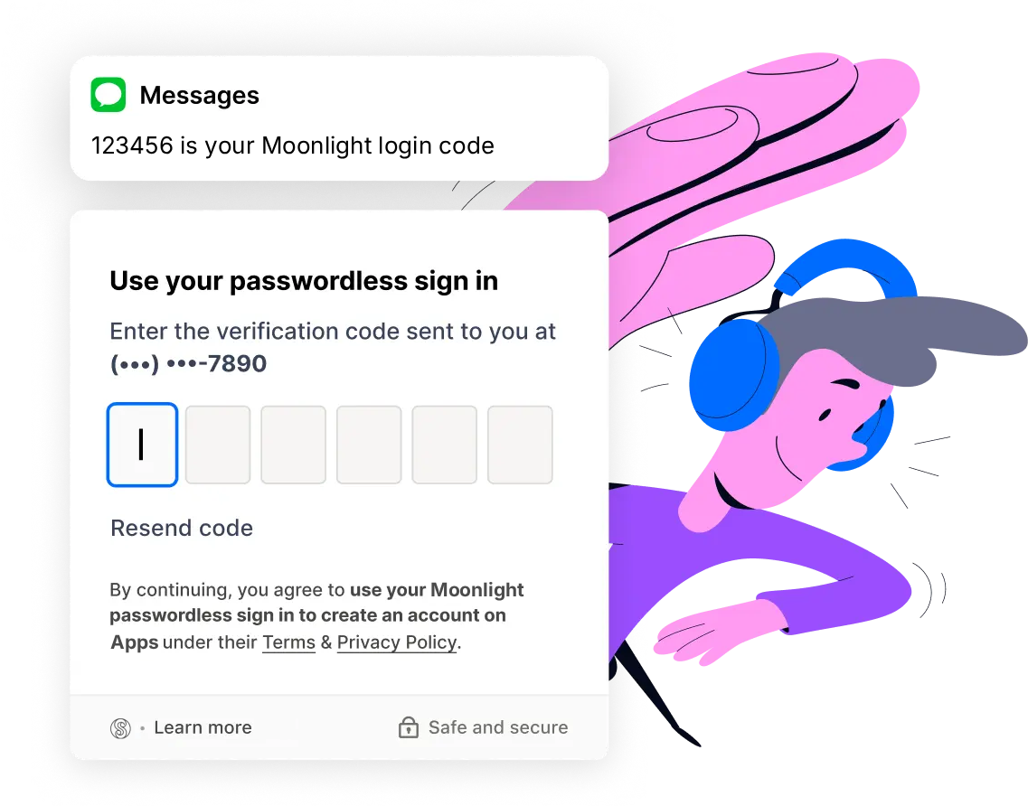 Moonlight authentication UI